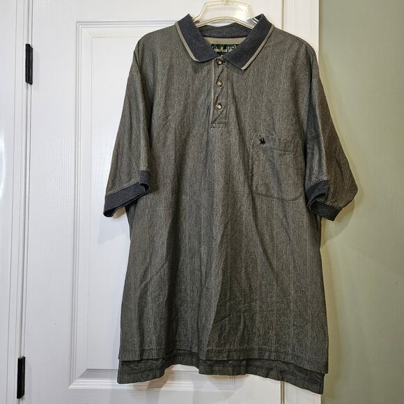 Vintage Knights of the Round Table Men's 3X Gray Pocket Polo Size - Picture 1 of 7